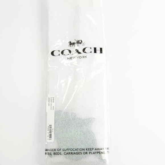 Coach 21518 Marine Blue Leather Sharky Bag Charm - Picture 5 of 6